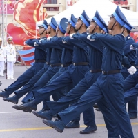 Thành phố Hải Phòng đã luyện tập cho màn diễu binh, diễu hành quy mô hoành tráng lần đầu tiên có mặt trong dịp Lễ hội Hoa Phượng Đỏ 2025