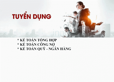 TUYỂN DỤNG KẾ TOÁN
