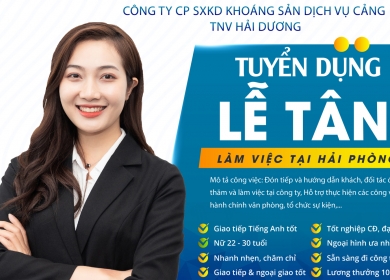 TUYỂN DỤNG NHÂN VIÊN LỄ TÂN 